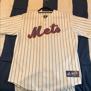 New York Mets home pinstripe white jersey